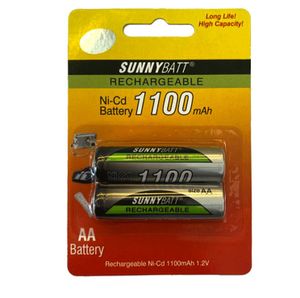 باتری قلمی قابل شارژ 1.2ولت 1100mAh دوتایی مارک سانی بت SUNNYBATT