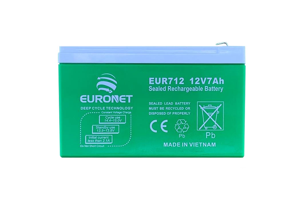 باتری یو پی اس 12 ولت 7 آمپر ساعت یورونت EURONET مدل EUR712