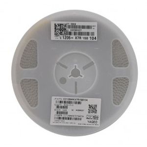 خازن 100nF پکیج 1206 SMD رول 4000 عددی