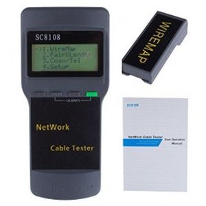 تستر کابل و شبکه RJ11/RJ45 Tester مدل SC8108