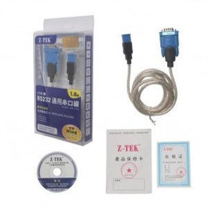 مبدل USB به سریال Original Z-TEK USB To RS232 COM پشتیبانی از ویندوز 8/10