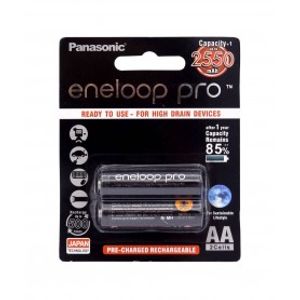 باتری قلمی eneloop pro قابل شارژ 2550mAh دوتایی مارک Panasonic