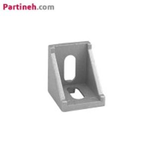براکت نبشی 90 درجه دیواره دار 20 در 20 با پرداخت سطحی ابعاد 28*28*18