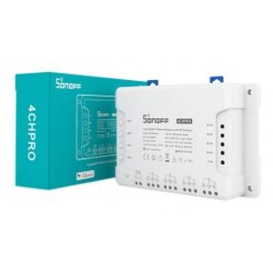 سوئیچ هوشمند 4 کاناله SONOFF 4CHPRO با قابلیت کنترل از طریق WiFi و ریموت 433MHz