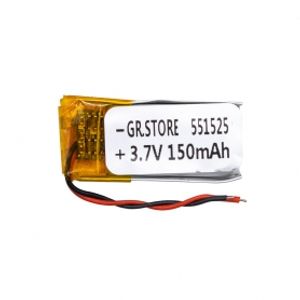 باتری لیتیوم پلیمر 3.7v ظرفیت 150mAh مارک GR.STORE کد 551525