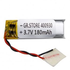 باتری لیتیوم پلیمر 3.7v ظرفیت 180mAh مارک GR.STORE کد 400930