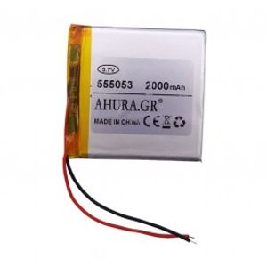 باتری لیتیوم پلیمر 3.7v ظرفیت 2000mAh مارک AHURA.GR کد 555053