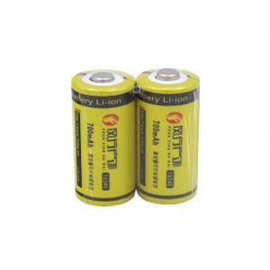 باتری لیتیوم یون 3.7v سایز 16340 700mAh مارک FXHW شیرینگ دوتایی