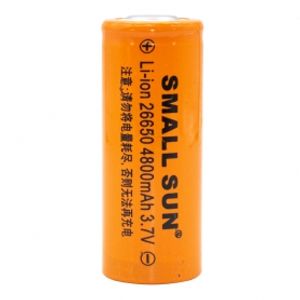 باتری لیتیوم یون 3.7v سایز 26650 4800mAh مارک SMALL SUN