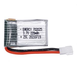 باتری لیتیوم پلیمر 3.7v ظرفیت 220mAh تک سل 25c مارک ENERGY کد 702025