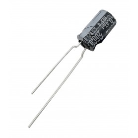 خازن الکترولیتی 0.47uF / 200V ژاپنی مارک RUBYCON