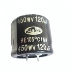 خازن الکترولیتی SAMWHA 120UF/450V