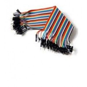 بسته 40 تایی سیم bread board نری به نری 20 سانتی متری