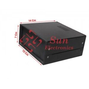 جعبه الکترونیکی‌ فلزی با پنل پلاستیک 11+15*7