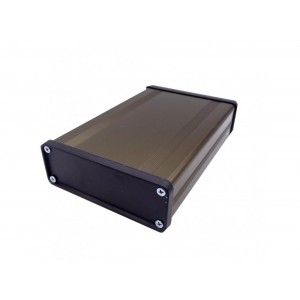 جعبه الکترونیکی‌ آلومینیومی با پنل پلاستیک سایز 33x96+100mm