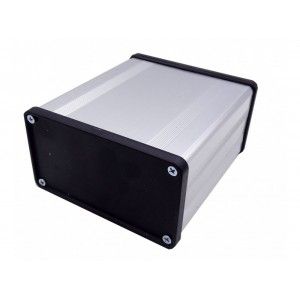 جعبه الکترونیکی‌ آلومینیومی با پنل پلاستیک سایز 53x96+100mm