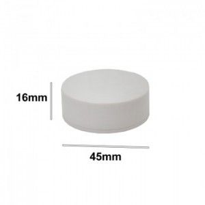 جعبه پلاستیکی دایره ای دارای قطر 45mm ‌و ارتفاع 16mm