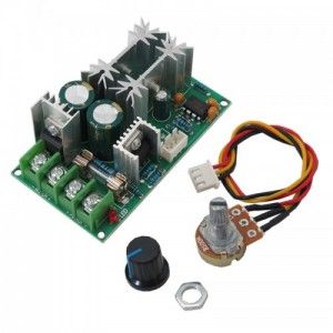 کنترلر دور موتور DC -خروجی PWM متغیر 60v-9v -جریان 20A