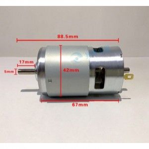 موتوراسپیندل 12V-24V DC دور بالا 775 مناسب برای دستگاه های Mini CNC
