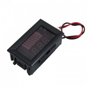 ماژول نمایشگر ولتاژ باطری12تا72 ولت با نمایش درصد شارژباطری