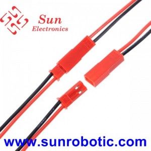 کانکتور نری ومادگی jst 2pin سیم دارقفل شونده