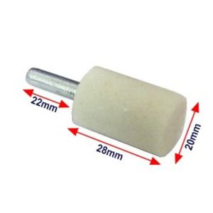 سنگ استوانه ای دریل رنگ سفید سایز 20mm
