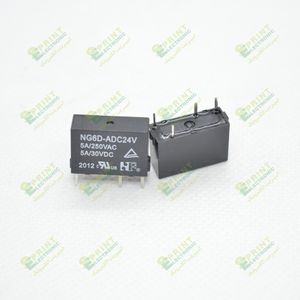 رله 24 ولت پی ال سی 4 پایه 5 آمپر NHG NG6D-ADC24V