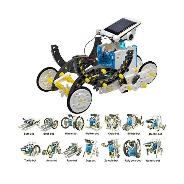 کیت رباتیک خورشیدی 13 کاره به همراه نقشه مونتاژ DIY Solar Robot
