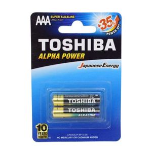 باتری نیم قلمی سوپر آلکالاین توشیبا Alpha Power