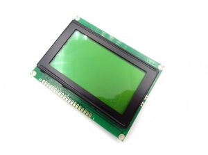 نمایشگر GLCD 64×128 گرافیکی بک لایت سبز با درایور KS108 فریم بزرگ