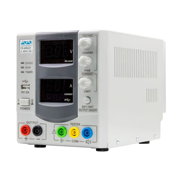 منبع تغذیه دیجیتال 0 تا 40 ولت 5 آمپر برند آداک ADAK مدل PS-405U2T