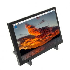 نمایشگر 10.1 اینچ IPS رنگی با تاچ خازنی 1280x800 با ورودی HDMI مخصوص رزبری پای