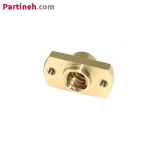 مهره لید اسکرو T8 گام 8 میلیمتر دو پیچ