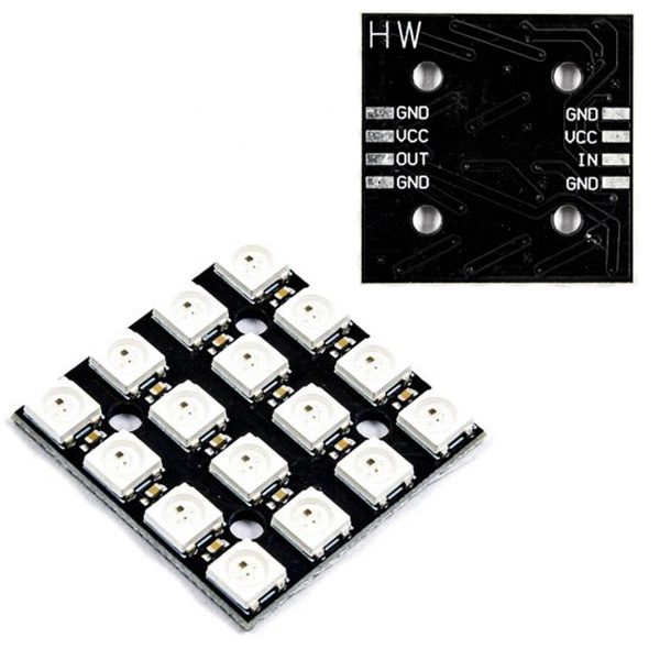 ماژول LED نوع RGB مدل WS2812 مربع 16 بیتی