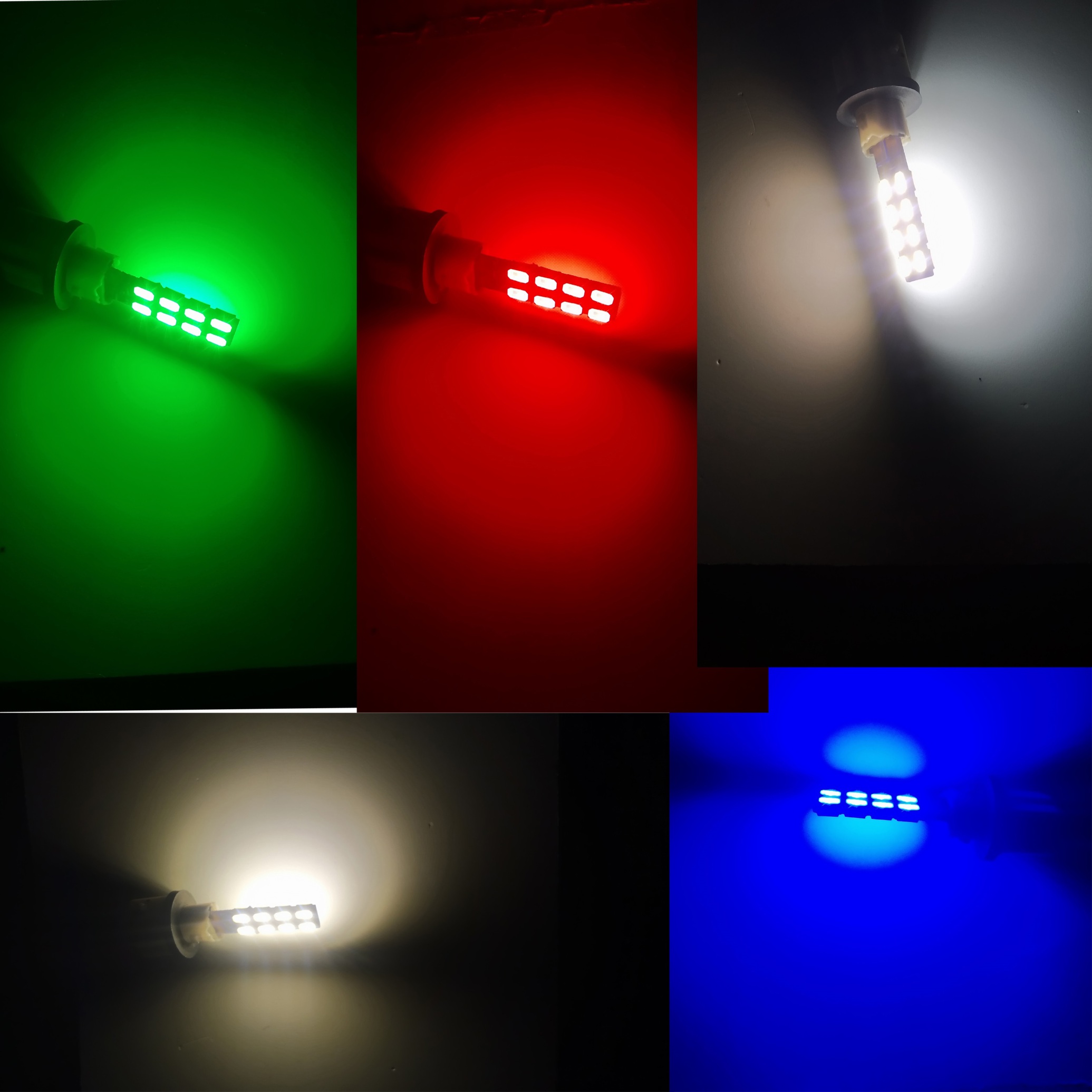 دو عدد لامپ سکن رنگ های مختلف mobired