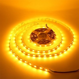 LED نواری زرد درشت 5050 60Pcs رول 5متری