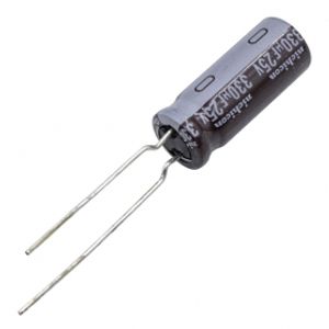 خازن الکترولیتی 330uF / 25V ژاپنی مارک NICHICON