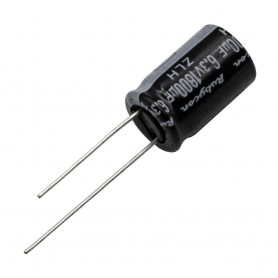 خازن الکترولیتی 1800uF / 6.3V ژاپنی مارک RUBYCON