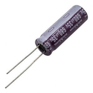 خازن الکترولیتی 680uF / 35V ژاپنی مارک NICHICON