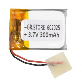 باتری لیتیوم پلیمر 3.7v ظرفیت 300mAh مارک GR.STORE کد 602025