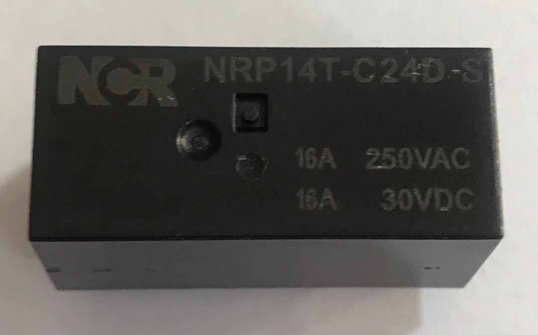 رله NCR کتابی 24 ولت 8 پایه 16 آمپر مدل NRP14T-C24D-S