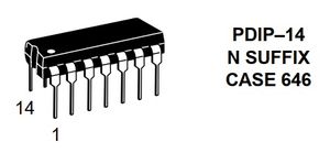 آی‌ سی تقویت‌کننده عملیاتی LM324N تگزاس (های کپی)