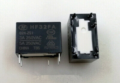 رله کبریتی 24 ولت 5 آمپر 5 پایه برند HONGFA |مدل  HF32FA/024-ZS1