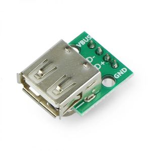 برد تبدیل کانکتور یو اس بی USB  type A female TO DIP