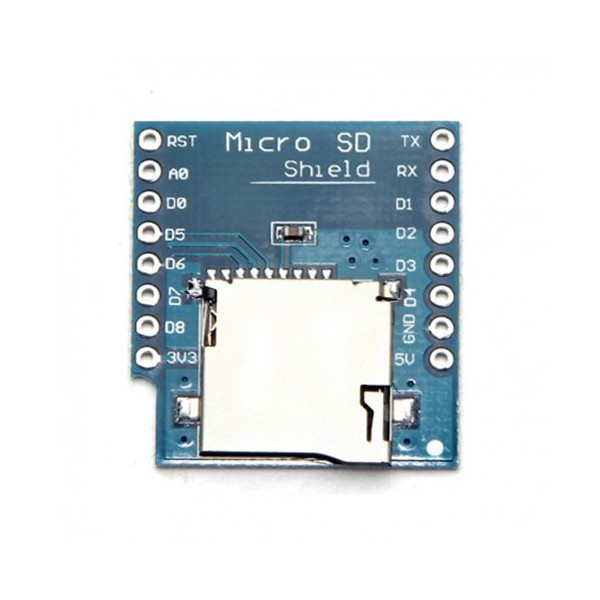 شیلد کارت خوان Micro SD مخصوص اینترنت اشیاء IOT برد Wemos Mini D1