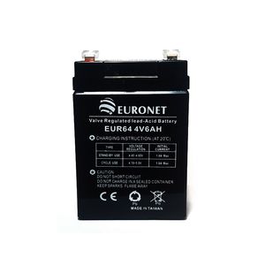 باتری خشک 4 ولت 6 آمپر ساعت مارک یورونت EURONET مدل EUR64