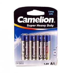 بسته 4 عددی باتری 1.5 ولت قلمی کملیون Camelion مدل R6P Mignon UM3 قلمی AA