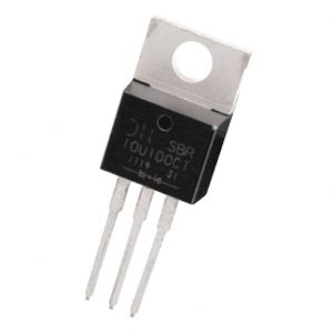 دوبل دیود SBR10U100CT تایوانی مارک Diodes Incorporated پکیج TO-220