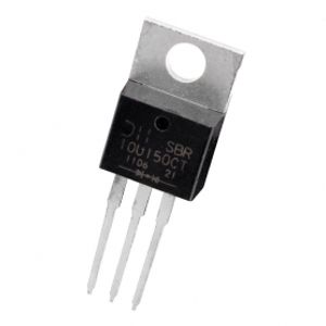 دوبل دیود SBR10U150CT تایوانی مارک Diodes Incorporated پکیج TO-220