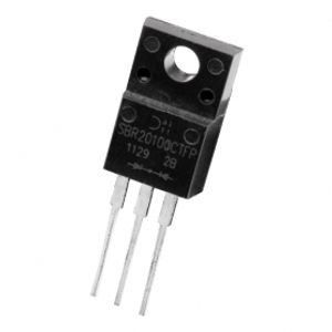 دوبل دیود SBR20100CTFP تایوانی مارک Diodes Incorporated پکیج TO-220FP